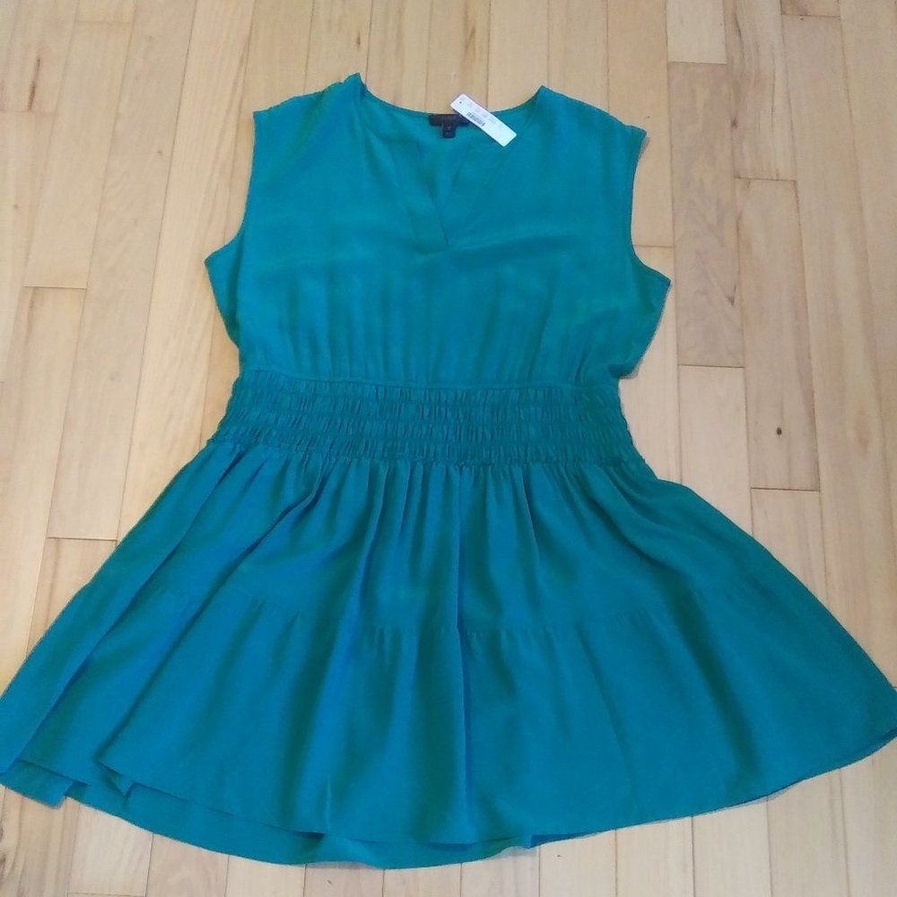 NWOT J Crew  silk  pullover  sleeveless dress 14